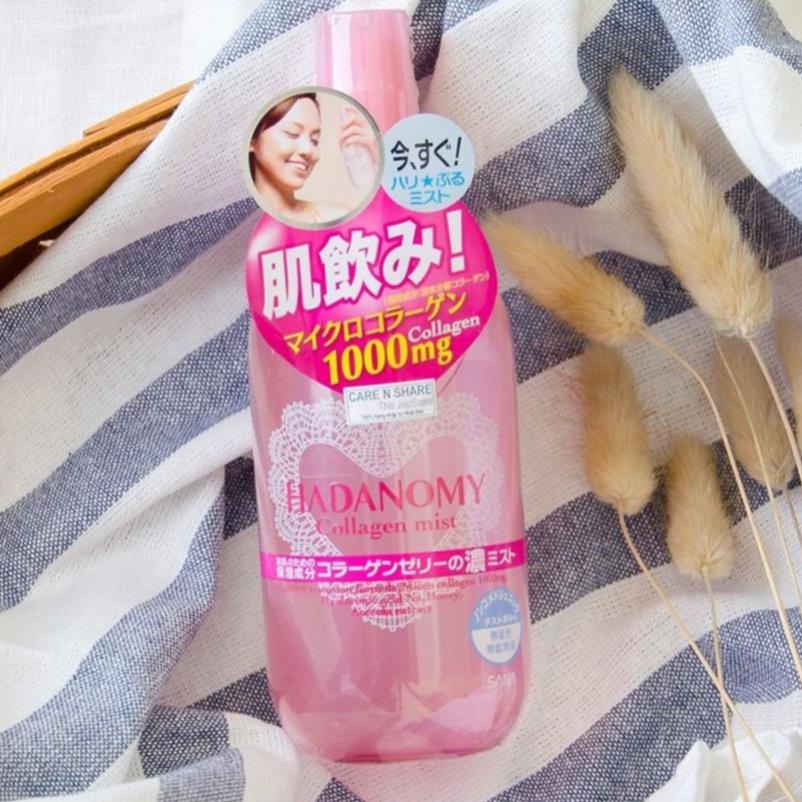 Xịt khoáng Hadanomy Collagen Mist 250ml xịt dưỡng ẩm tăng đàn hồi da hàng Nhật NORI | BigBuy360 - bigbuy360.vn