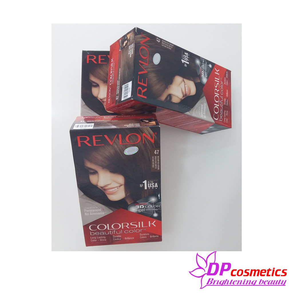 Thuốc nhuộm tóc Revlon Colorsilk màu 47 nâu chocolate vừa