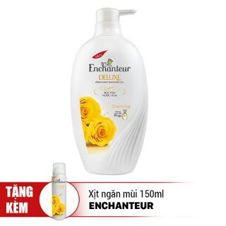 ( quà ) Sữa tắm Enchanteur 900g tặng xịt khử mùi 150ml