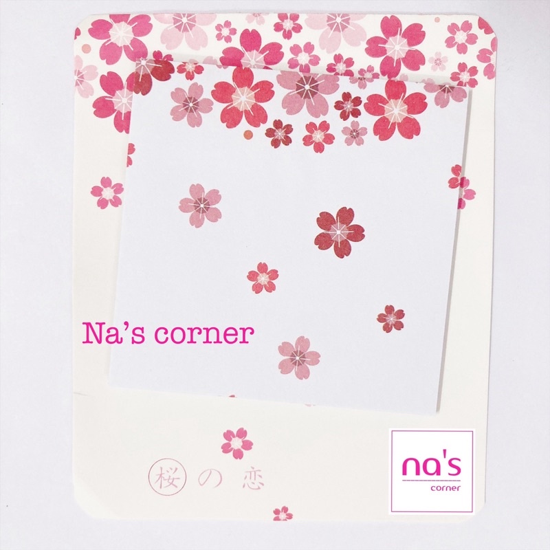 Giấy note ghi chú hình hoa hồng vintage memo sticky (1)