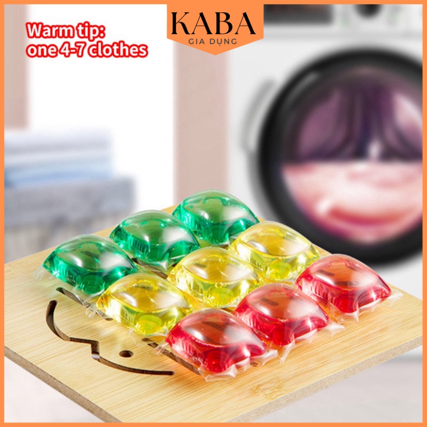 Viên gel giặt quần áo nồng độ cao hương thơm lâu phai hiệu quả gấp 8 lần an toàn không gây kích ứng KABA
