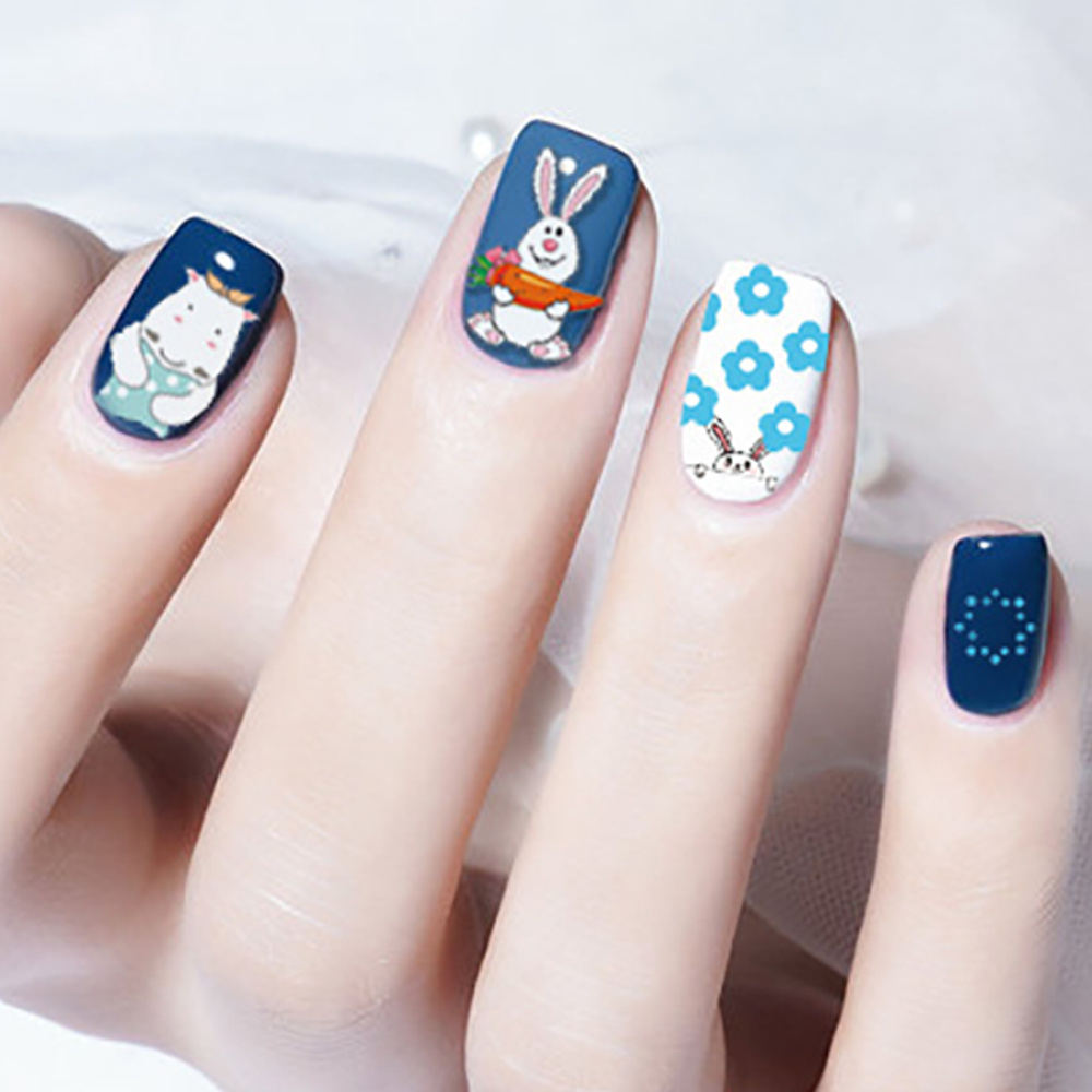 [Hàng mới về] Nhãn dán trang trí móng tay hình gấu 3D DIY dễ thương