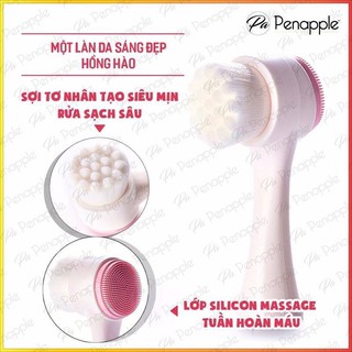 🍓𝑭𝒓𝒆𝒆𝒔𝒉𝒊𝒑🍓 Máy rửa mặt mát xa 2 đầu tiện dụng