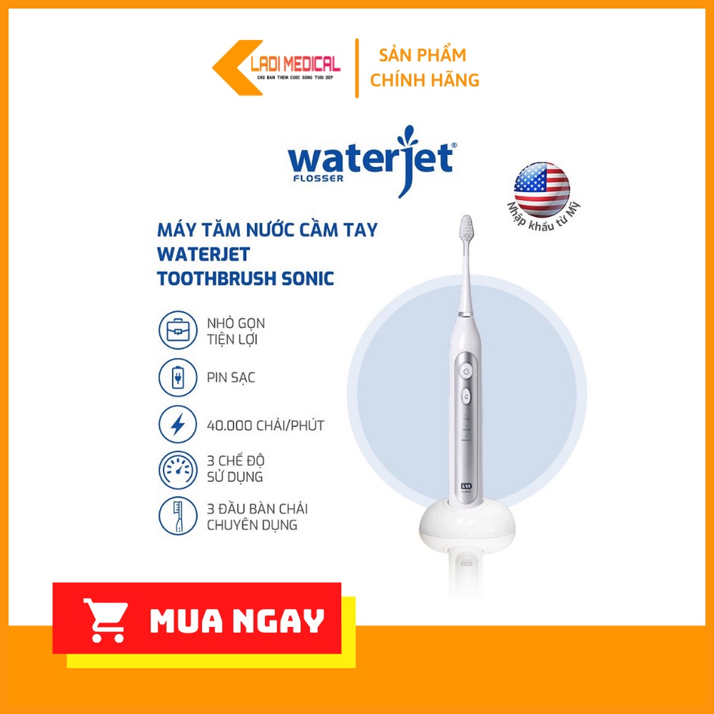 Bàn Chải Điện Sóng Âm WaterJet Toothbrush Sonic