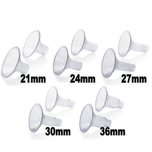 Cặp 2 phễu máy hút sữa size medela 17/19/21/24/27mm Hàng Việt Nam
