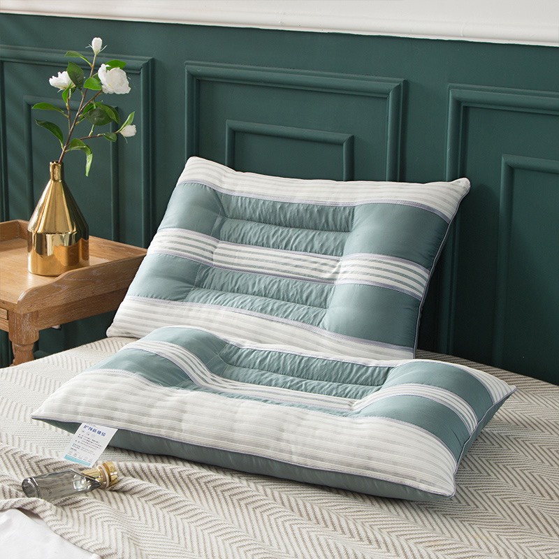 Gối massage cao cấp lụa 60s, ruột gối đầu tốt cho sức khỏe tạo cảm giác thoải mái cho người dùng, kích thước 50x70CM