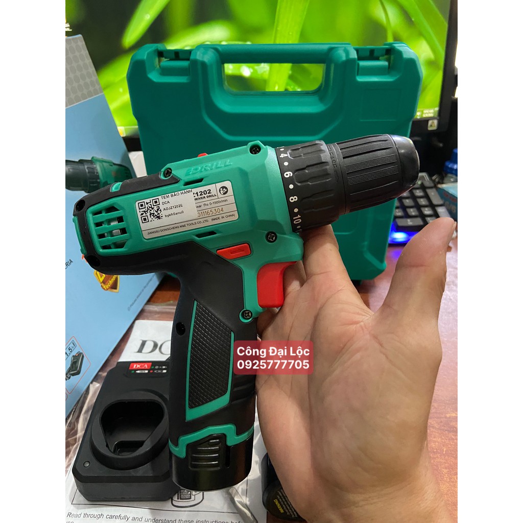 MÁY KHOAN VẶN VÍT DCA DÙNG PIN ADJZ1202E