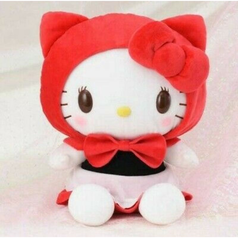 [SEGA] Gấu bông Sanrio Hello Kitty Mega Jumbo Little Red Riding Hood Plush hàng gắp Toreba chính hãng Nhật Bản