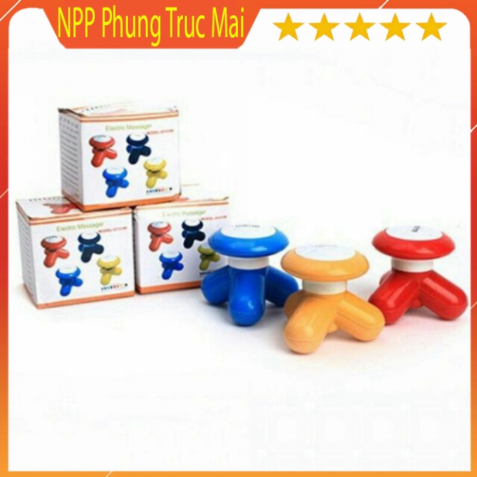 MÁY MASSAGE TOÀN THÂN CẦM TAY MINI 3 CHÂN MIMO XY-3199 DÙNG PIN TIỂU HOẶC CÁP SẠC TIỆN DỤNG NHIỀU MÀU FULLBOX