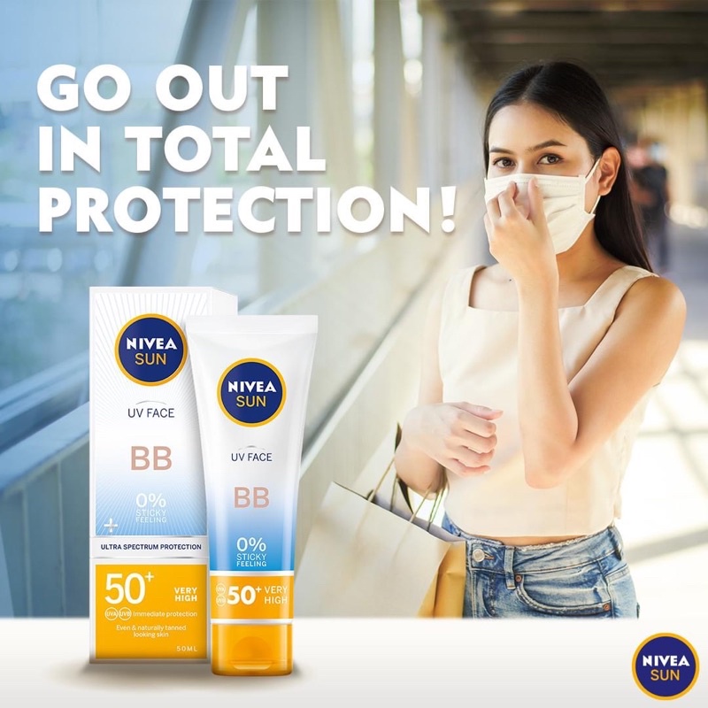 Kem nền chống nắng NIVEA SUN UV Face BB Cream 50ml