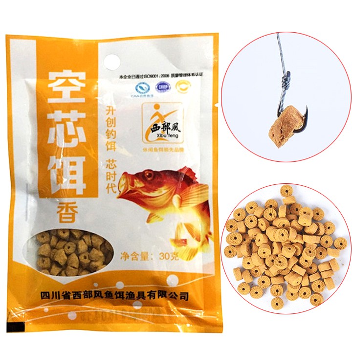 Mồi Câu Cá Dạng Viên Lõi Rỗng 30G