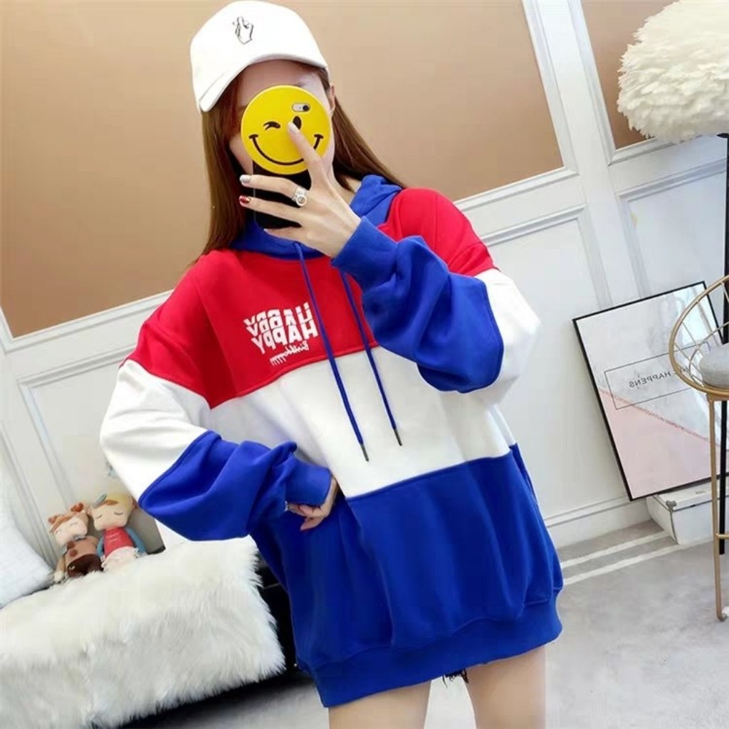 Áo khoác hoodie ❤️FREESHIP❤️ Áo hoodie nỉ unisex cho nam và nữ Freesize sọc ngang 3 màu - KN18 | BigBuy360 - bigbuy360.vn