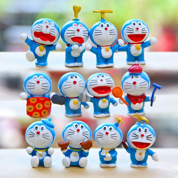 Bộ 12 mô hình Doraemon dễ thương dành cho bé