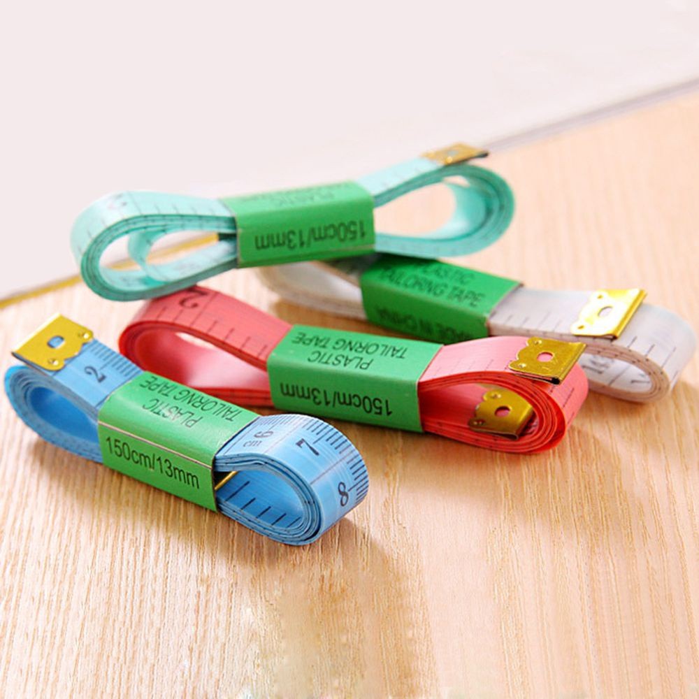 Bộ 2 Thước Dây Đo Vải Mềm Phẳng Nhiều Màu Tiện Dụng