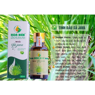 30ml Tinh dầu sả Java nguyên chất Hoa Nén