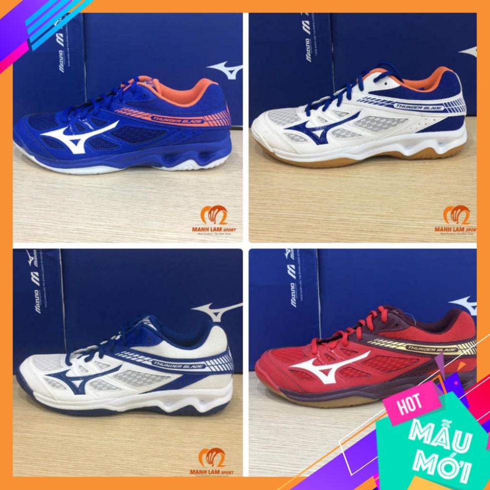 Free Giày - [Chính hãng] Giày cầu lông Mizuno Thunder Blade ! ! ! ? ! ! Real ‣ . Đủ ri : : 2021 ^ * hot ` * '