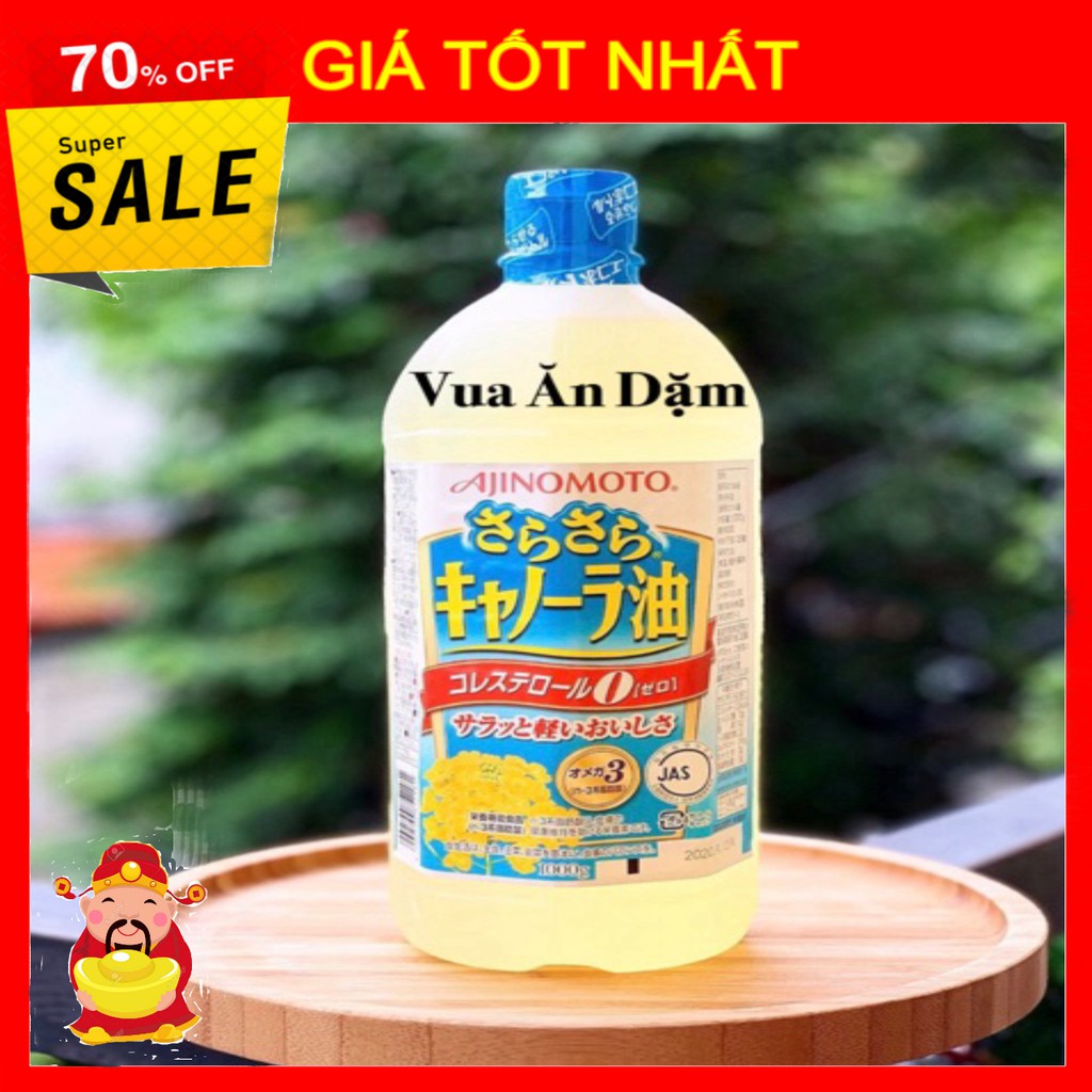 [ GIÁ TỐT NHẤT ]  Dầu hoa cải Ajinomoto [ HÀNG CHÍNH HÃNG ]