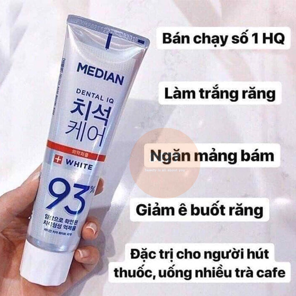 Kem Đánh Răng Median 93 Dental IQ White Hương Bạc Hà Giúp Trắng Răng Thơm Miệng Kdr Hàn Quốc Chăm Sóc Răng Miệng Dezy