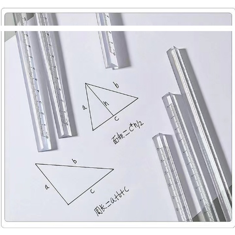 Thước kẻ trong suốt sáng tạo cho học sinh, văn phòng - MyNa Mart