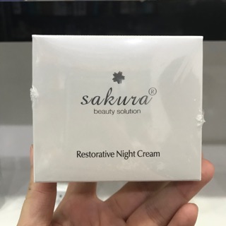 KEM SAKURA RESTORATIVE NIGHT CREAM PHỤC HỒI DA VÀ DƯỠNG TRẮNG CHỐNG LÃO HÓA ĐÊM