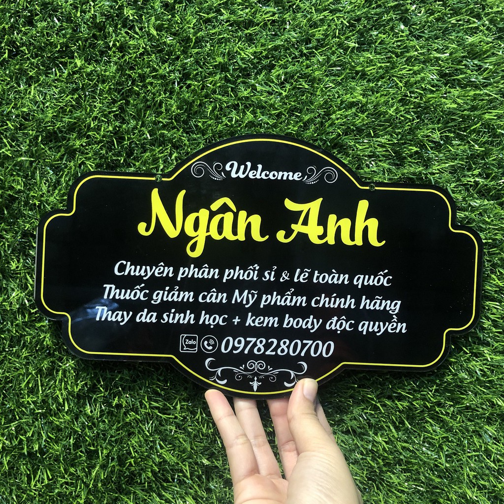 Bảng hiệu mica thiết kế theo yêu cầu - Dụng cụ chụp hình sản phẩm bán hàng cho chị em