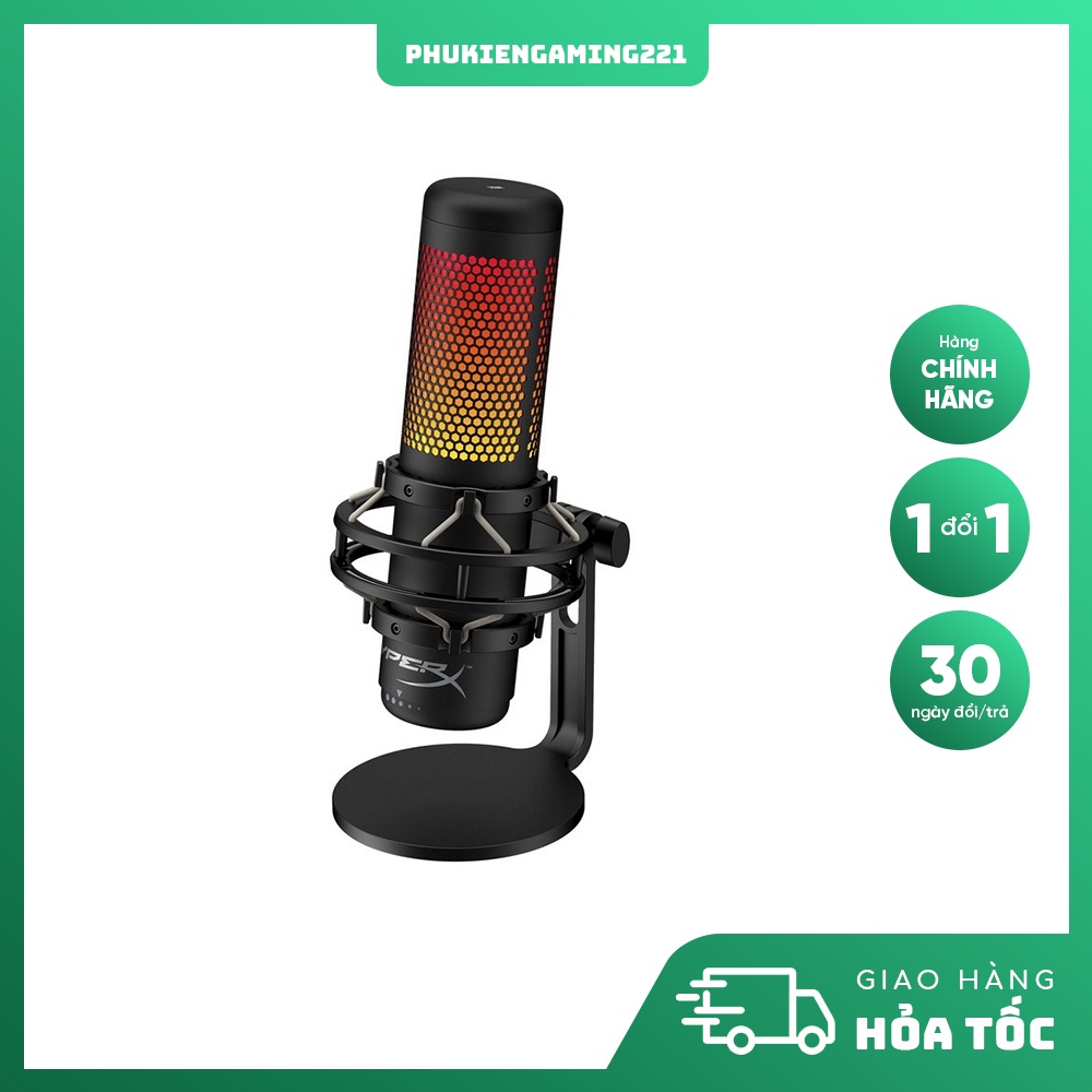 Thiết bị thu âm - Micro thu âm Quadcast S LED RGB - Hàng Chính Hãng