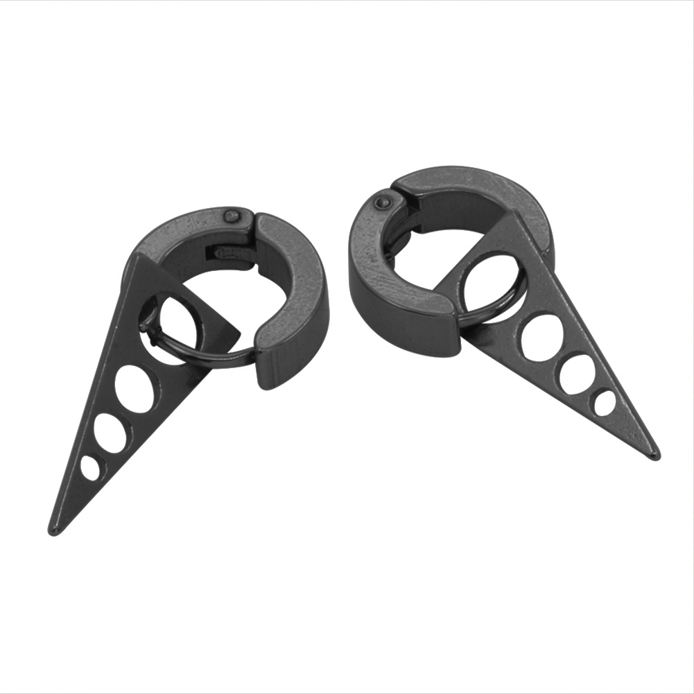 Kẹp tóc thép không gỉ hình chóp nhọn cá tính cho nam nữ