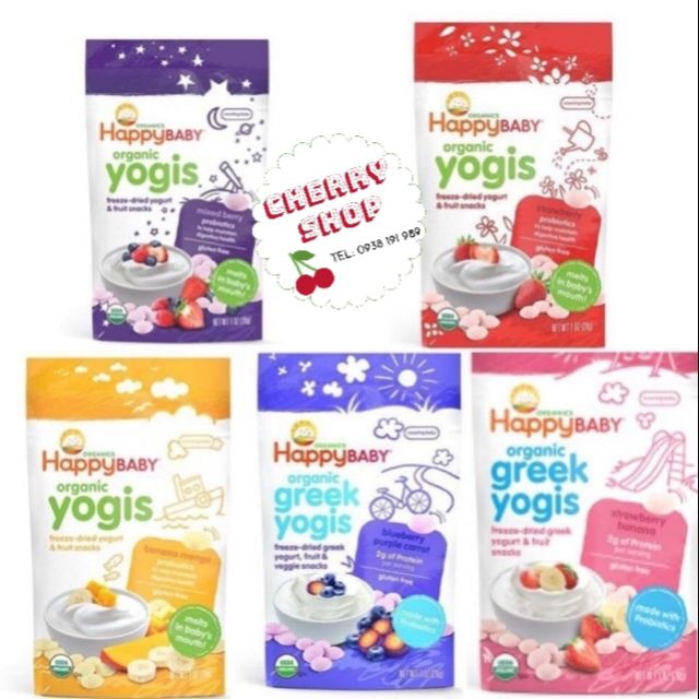 Sữa chua khô Organic Happy Baby date 2021