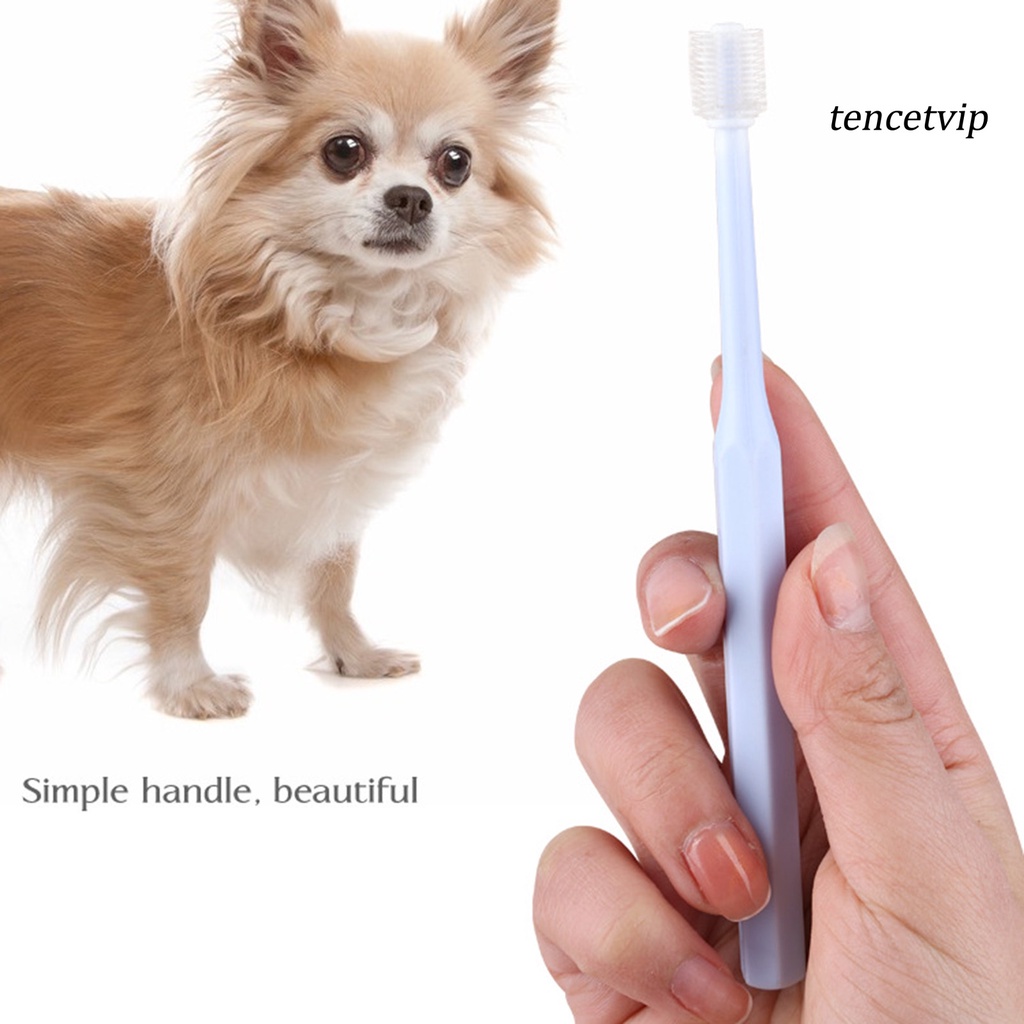 Bàn Chải Đánh Răng 360 Độ Bằng TPE Mềm Nhỏ Gọn Cho Thú Cưng