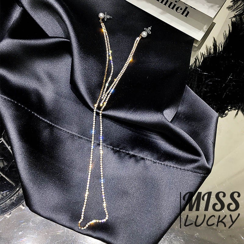 Khuyên tai dáng dài phong cách Hàn Quốc sang trọng cho nữ