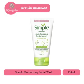 Sữa Rửa Mặt Cho Da Khô Da Nhạy Cảm Simple Moisturising Facial Wash 150ml
