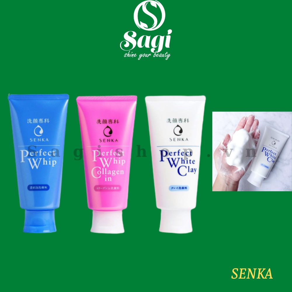 Sữa Rửa Mặt SENKA PERFECT 120g Nhật Bản Dành Cho Mọi Loại Da