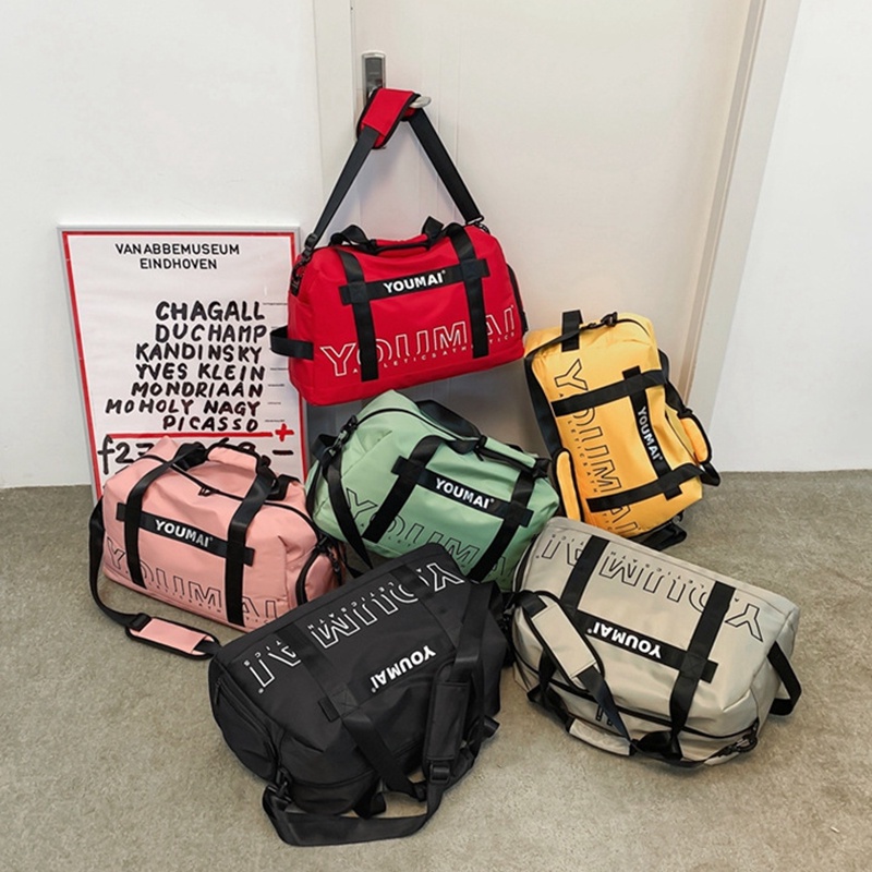 Túi đeo vai IELGY du lịch họa tiết in chữ chống nước kích cỡ lớn cho nữ