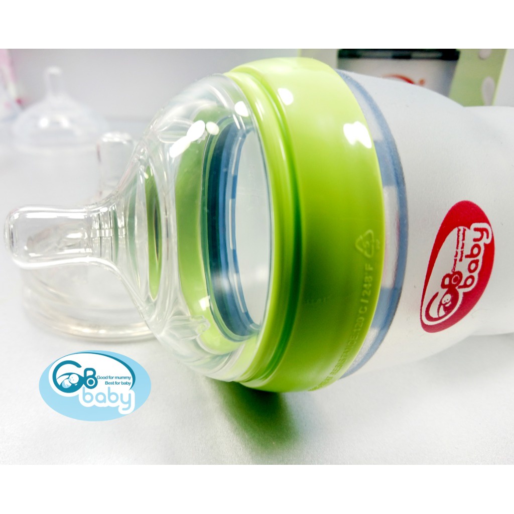 Bình sữa Silicon Cao Cấp GB-Baby Chính Hãng dung tích 150ml/ 250ml (Tặng 1 Núm)