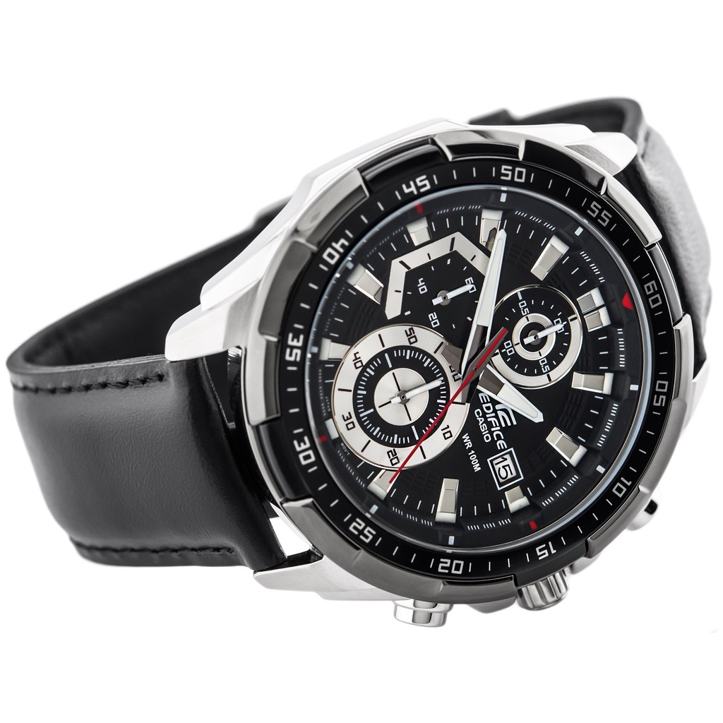 Đồng hồ nam dây da Casio Edifice chính hãng Anh Khuê EFR-539L-1AVUDF