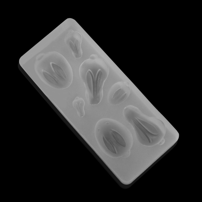 Khuôn Silicon Làm Mặt Trang Sức Hình Thỏ Con Xinh Xắn