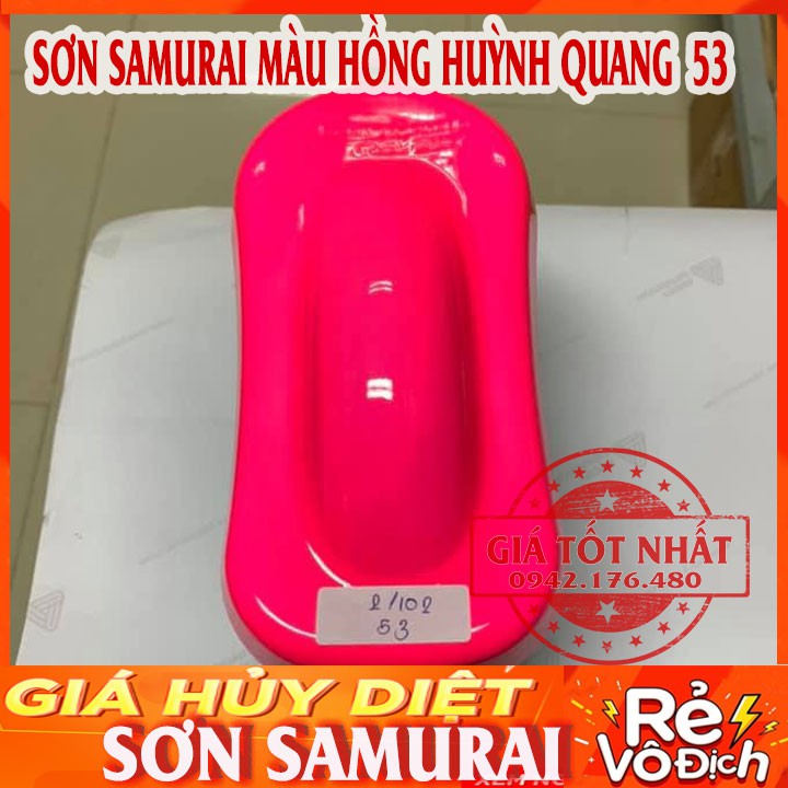 SƠN SAMURAI MÀU HỒNG HUỲNH QUANG - SAMURAI 53 CAO CẤP