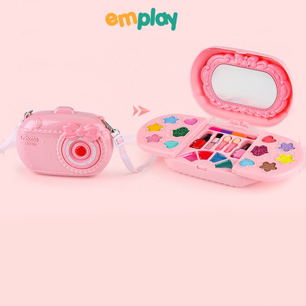Đồ chơi trang điểm hình máy ảnh, có dây đeo chéo sành điệu, chất liệu trang điểm thật đã được kiểm định an toàn cho trẻ