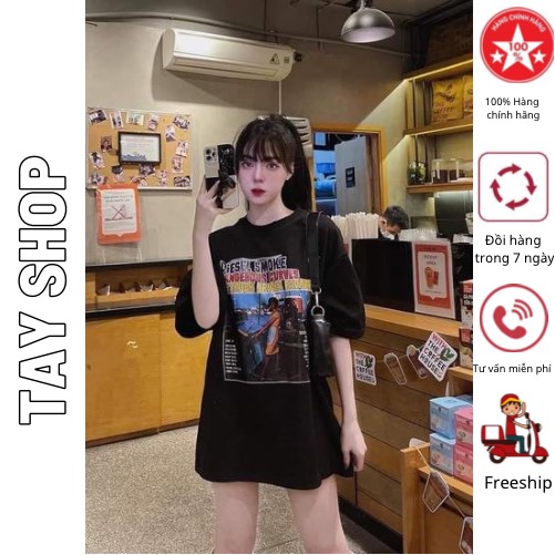 Áo thun cotton nam nữ form unisex thời thượng hình in 3D rõ nét , áo thun tay lỡ nam nữ form rộng thoải máiTAYSHOP 07