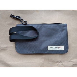 Ví cầm tay vải bố - Xám