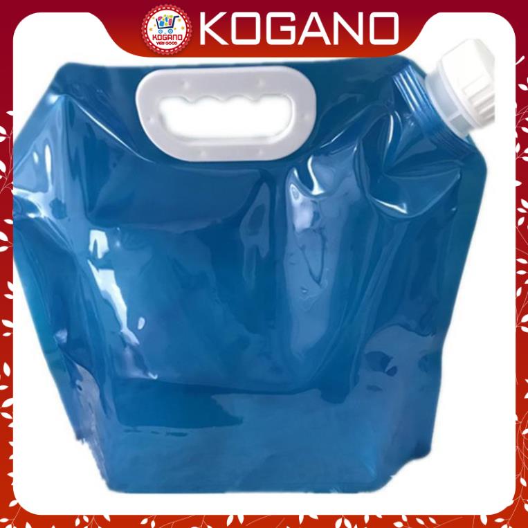 Bình đựng nước 5 lít KOGANO túi đựng nước gấp gọn đi du lịch, dã ngoại tiện dụng HG-001196