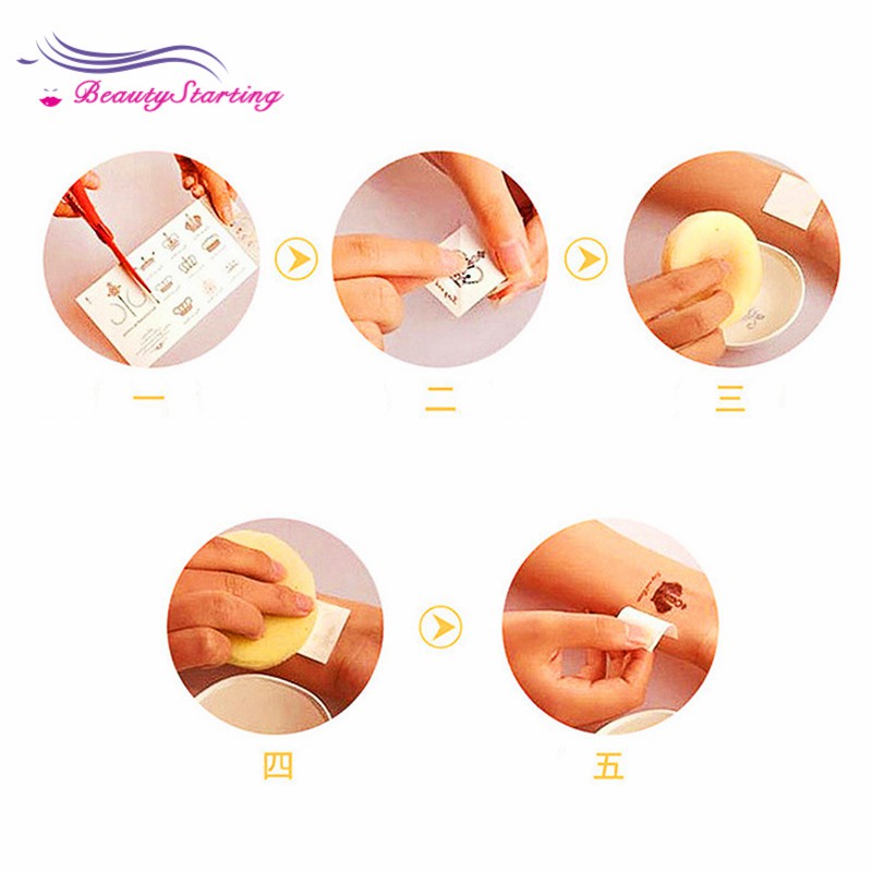 Bộ 52 hình xăm dán hoa hồng chống nước quyến rũ