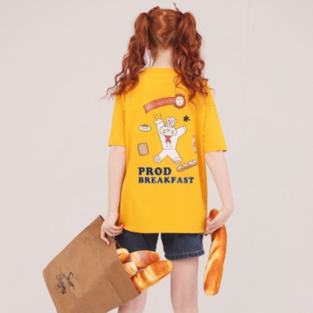 ÁO THUN MÈO ĐẦU BẾP UNISEX TAY LỠ FORM RỘNG AU024 | BigBuy360 - bigbuy360.vn