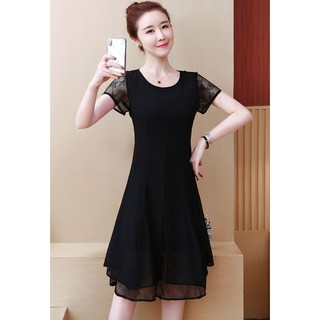 ĐẦM DÁNG CHỮ A PHỐI REN VA08