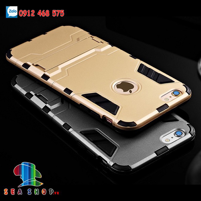 [TẶNG KÍNH CƯỜNG LỰC] Ốp lưng iPhone 7 Iron man chống sốc / Ốp chống iP7 - Seashop