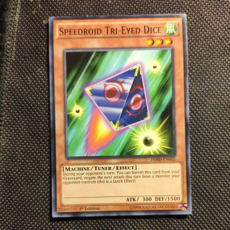 Thẻ bài Yugioh: Speedroid Tri-Eyed Dice - HSRD-EN002