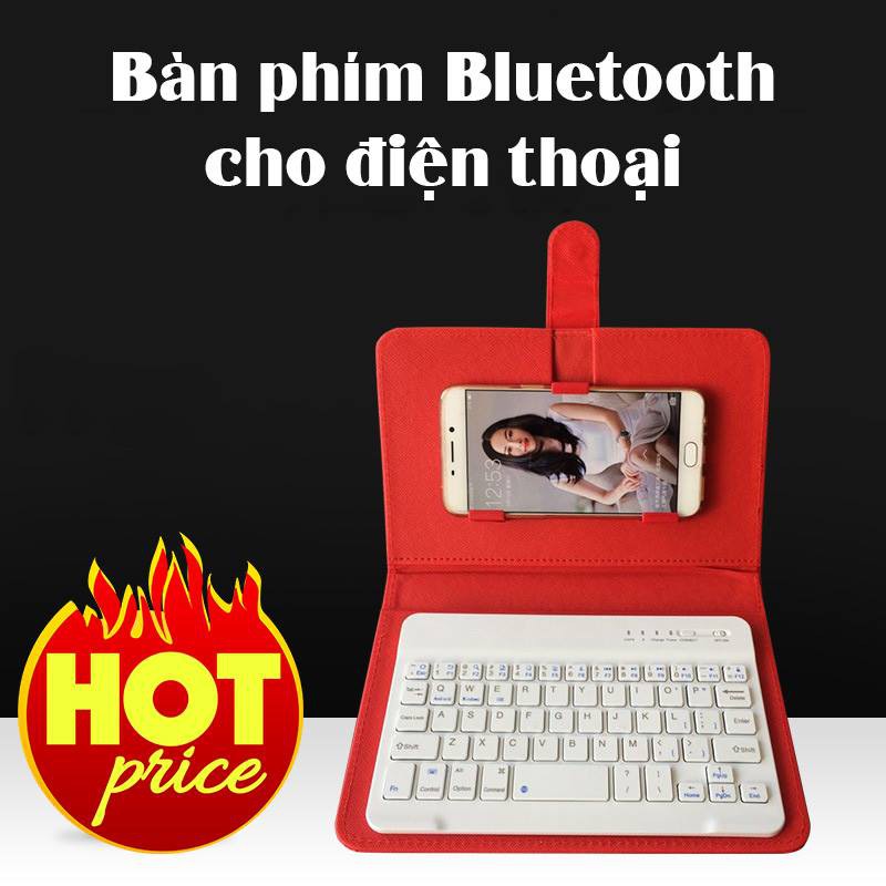 BAO DA BÀN PHÍM BLUETOOTH CHO ĐIỆN THOẠI MÁY TÍNH BẢNG-LOẠI 10 INCH