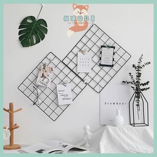 Tấm Lưới Treo Tường Trang Trí, Khung Lưới Treo Ảnh Lắp Ghép Đa Năng Có Tặng Kèm Đinh 3 Chân