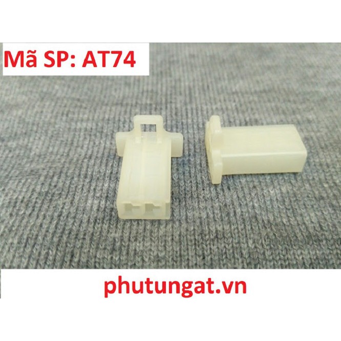 Nhựa Đầu Đực 2P 2.8 - AT74 ( 1 bịch / 10 Cái) 5,000đ