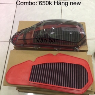 Lọc Gió Thép Màu Đỏ Cho Vairo Click